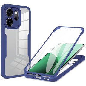 Folie de protectie Techsuit ColorVerse 360 Series + compatibil cu Oppo Reno14 F / Reno14 FS 5G, Albastru