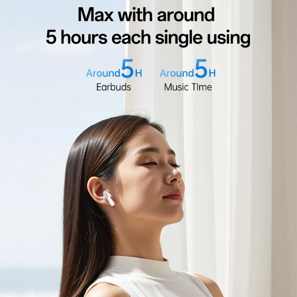 Casti Yesido (TWS34), Dual Microphone, ANC, Bluetooth 5.3, ENC, In-ear Design, Touch Control, 320mAh, Alb