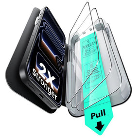 Folie de protectie ESR Tempered Glass UltraFit (set de 3) compatibil cu iPhone 17 Pro, Negru