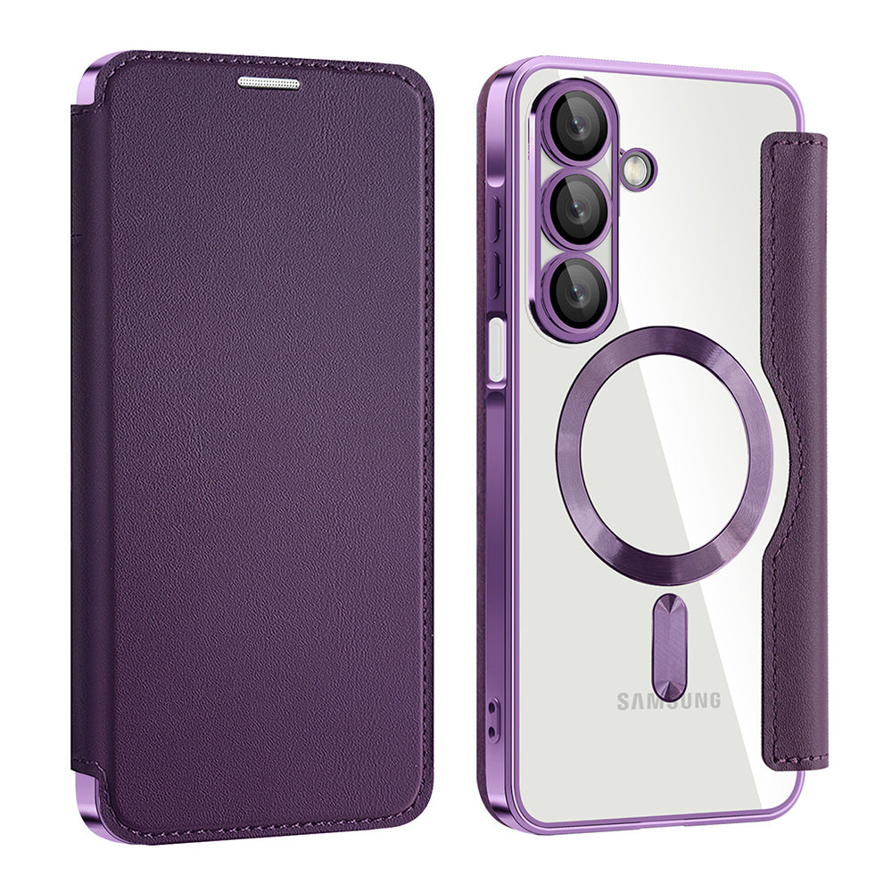 Husa de protectie Techsuit SmartMag Book compatibil cu Samsung Galaxy A17 5G / A17 4G / M17 / F17, Mov