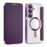 Husa de protectie Techsuit SmartMag Book compatibil cu Samsung Galaxy A17 5G / A17 4G / M17 / F17, Mov