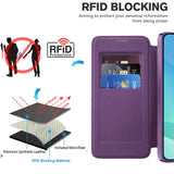 Husa de protectie Techsuit SmartMag Book compatibil cu Samsung Galaxy A17 5G / A17 4G / M17 / F17, Mov