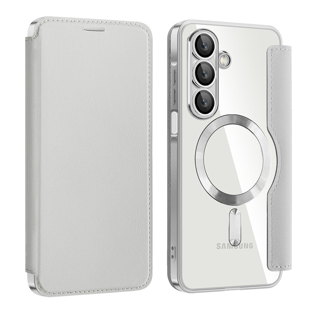 Husa de protectie Techsuit SmartMag Book compatibil cu Samsung Galaxy A17 5G / A17 4G / M17 / F17, Gri