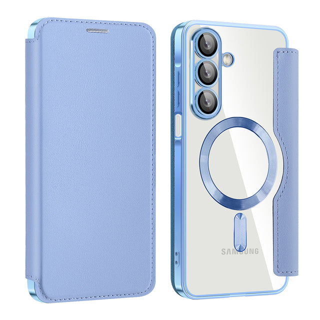 Husa de protectie Techsuit SmartMag Book compatibil cu Samsung Galaxy A17 5G / A17 4G / M17 / F17, Albastru Deschis
