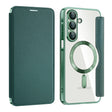 Husa de protectie Techsuit SmartMag Book compatibil cu Samsung Galaxy A17 5G / A17 4G / M17 / F17, Verde