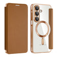 Husa de protectie Techsuit SmartMag Book compatibil cu Samsung Galaxy A17 5G / A17 4G / M17 / F17, Maro