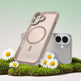 Husa de protectie Techsuit HaloFrost II MagSafe compatibil cu iPhone 16, Auriu