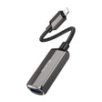 Adaptor Mcdodo OTG Adapter (CA-2690), Lightning to USB, Lightning, Aluminum Alloy, Nylon, 2.4A, Gri Inchis