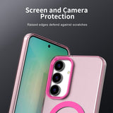 Husa de protectie Techsuit CandyCase MagSafe compatibil cu Samsung Galaxy S25 FE, Roz