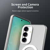 Husa de protectie Techsuit CandyCase MagSafe compatibil cu Samsung Galaxy S25 FE, Alb