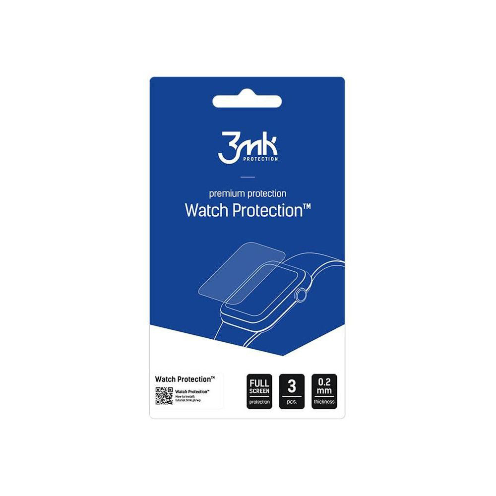 Folie de protectie smartwatch 3mk FlexibleGlass (set de 3) compatibil cu Xiaomi Watch S4, Transparent