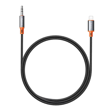 Adaptor Mcdodo Audio Cable Castle (CA-0780), Lightning to Jack 3.5mm, Nylon Braided, 1.2m, Negru