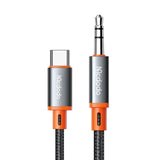 Adaptor Mcdodo Audio Cable (CA-0900), Type-C to Jack 3.5mm, Coil Design, Nylon Braided, 1.8m, Negru