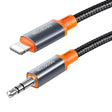 Adaptor Mcdodo Audio Cable (CA-0890), Lightning to Jack 3.5mm, Coil Design, Nylon Braided, 1.8m, Negru