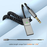 Adaptor Mcdodo Audio Cable (CA-8700), USB to DC 3.5mm, HD Stereo, Built-in Microphone, Nylon Braided, 1.7m, Negru