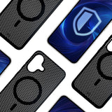 Husa de protectie 3mk COOLing MagCase compatibil cu iPhone 16, Negru