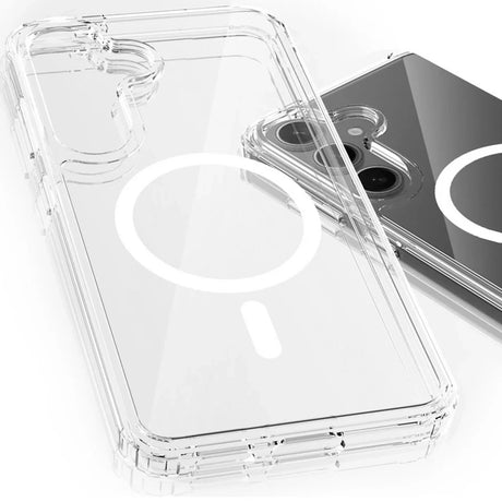 Husa de protectie 3mk Armor MagCase compatibil cu Samsung Galaxy S25 / S24, Transparent