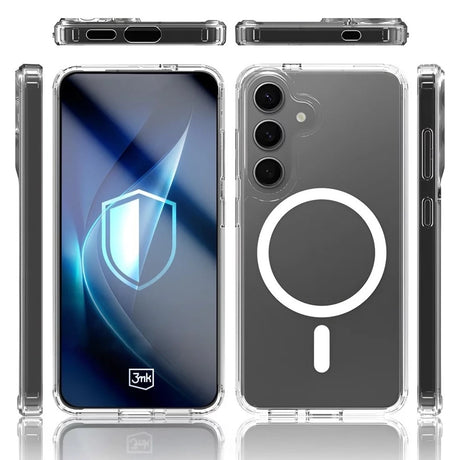 Husa de protectie 3mk Armor MagCase compatibil cu Samsung Galaxy S25 / S24, Transparent