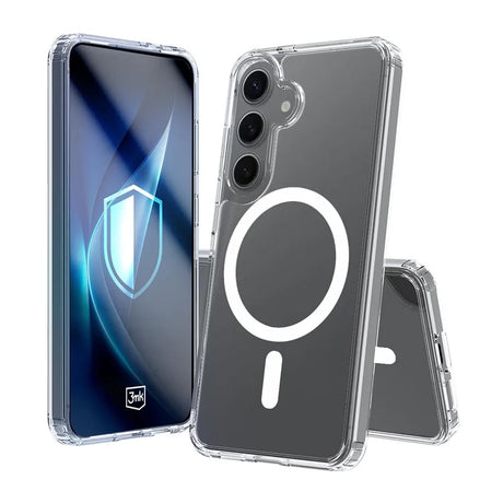 Husa de protectie 3mk Armor MagCase compatibil cu Samsung Galaxy A17 5G / A17 4G, Transparent