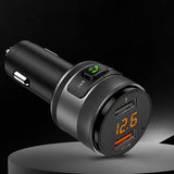 Gadget Techsuit FM Modulator VoltTune (MFM1), Dual-USB, QC3.0, MP3 Player Function, Bluetooth, Negru