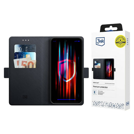 Husa de protectie 3mk Wallet compatibil cu Samsung Galaxy A17 5G / A17 4G, Negru