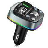 Gadget Techsuit FM Modulator EchoDrive (MFM3), Dual PD35W, Bluetooth V5.4, U-Disk to Play Music, Bass Setting, Negru