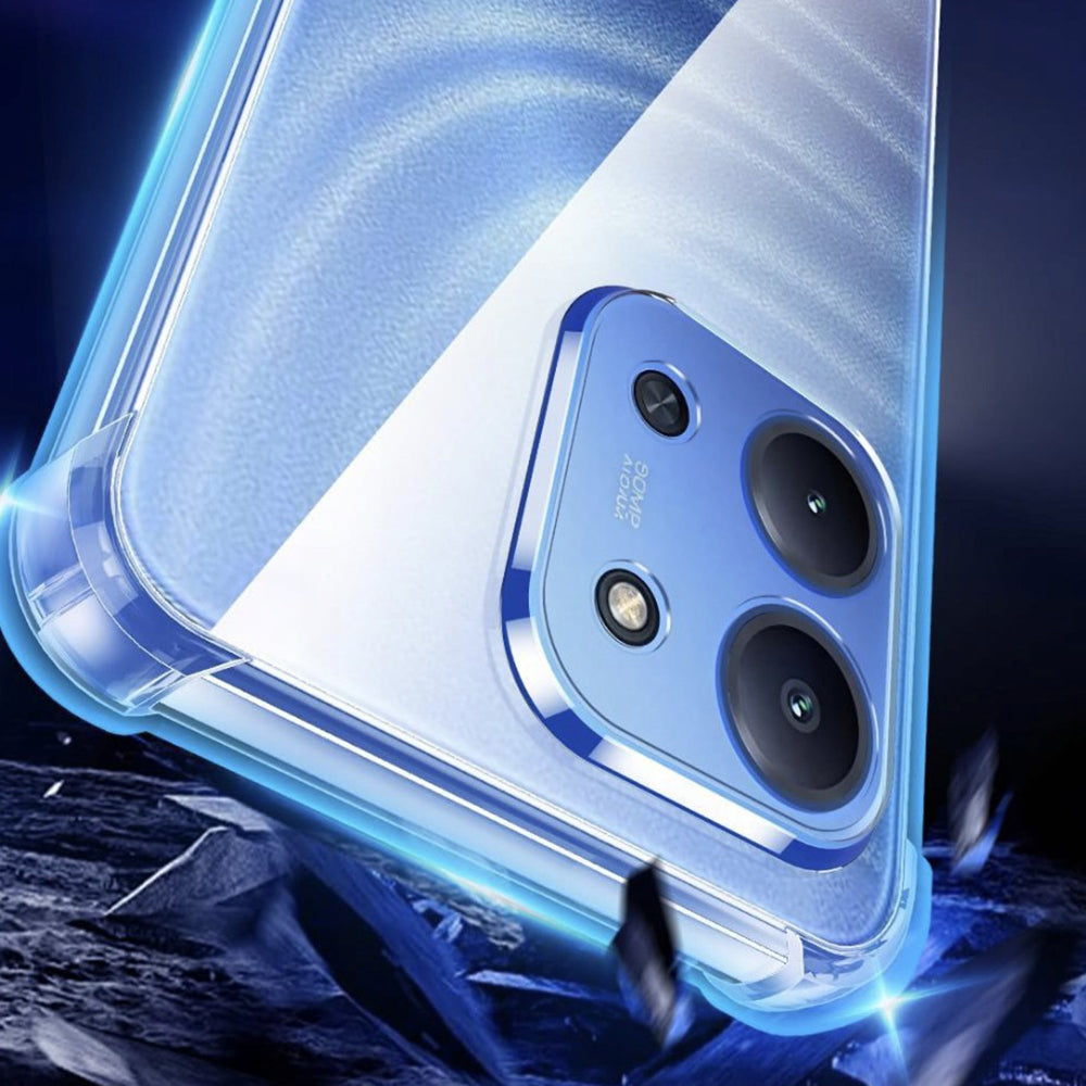Husa de protectie Techsuit Shockproof Clear Silicone compatibil cu Xiaomi Redmi 15C 4G / Redmi 15C 5G, Transparent