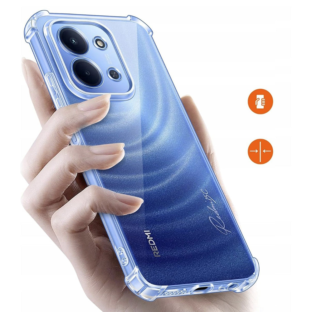 Husa de protectie Techsuit Shockproof Clear Silicone compatibil cu Xiaomi Redmi 15C 4G / Redmi 15C 5G, Transparent