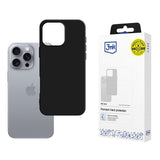 Husa de protectie 3mk Matt compatibil cu iPhone 16 Pro, Negru