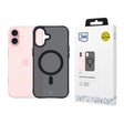 Husa de protectie 3mk Smoke MagCase compatibil cu iPhone 16, Negru
