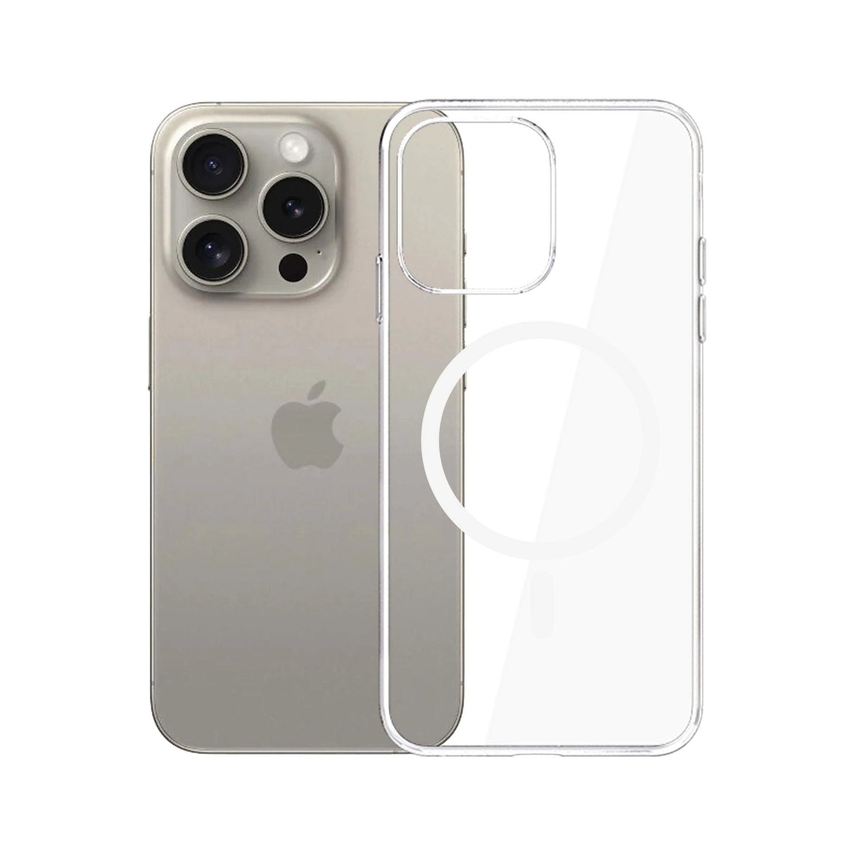 Husa de protectie 3mk Clear MagCase compatibil cu iPhone 15 Pro Max, Transparent