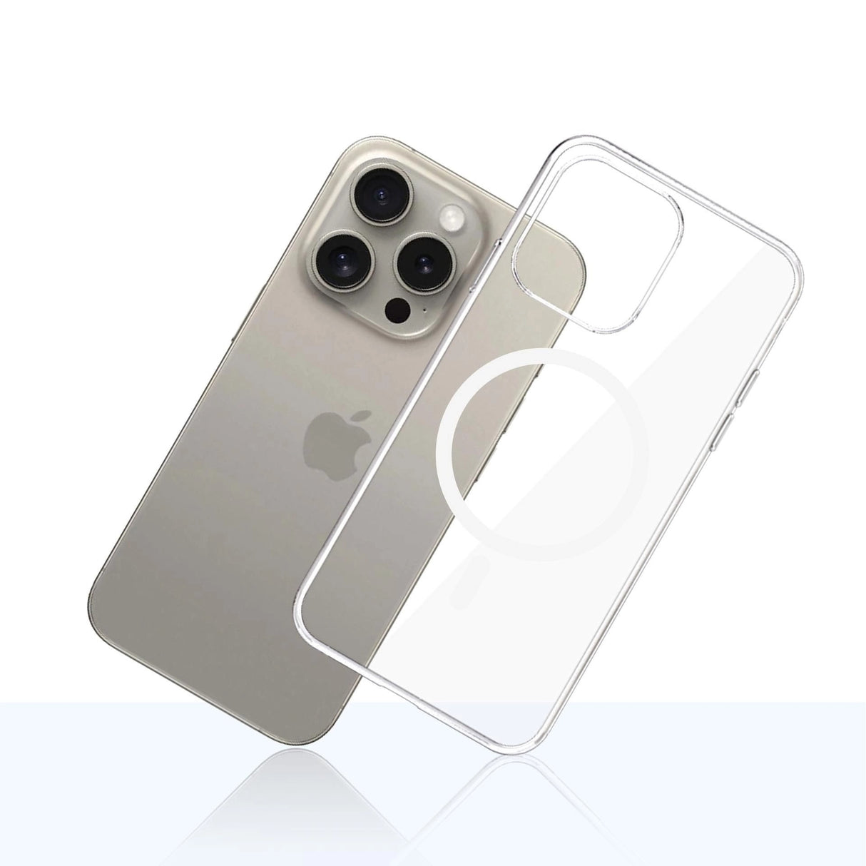 Husa de protectie 3mk Clear MagCase compatibil cu iPhone 15 Pro Max, Transparent