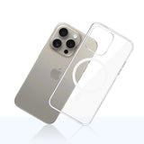 Husa de protectie 3mk Clear MagCase compatibil cu iPhone 15 Pro Max, Transparent
