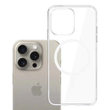 Husa de protectie 3mk Clear MagCase compatibil cu iPhone 15 Pro Max, Transparent