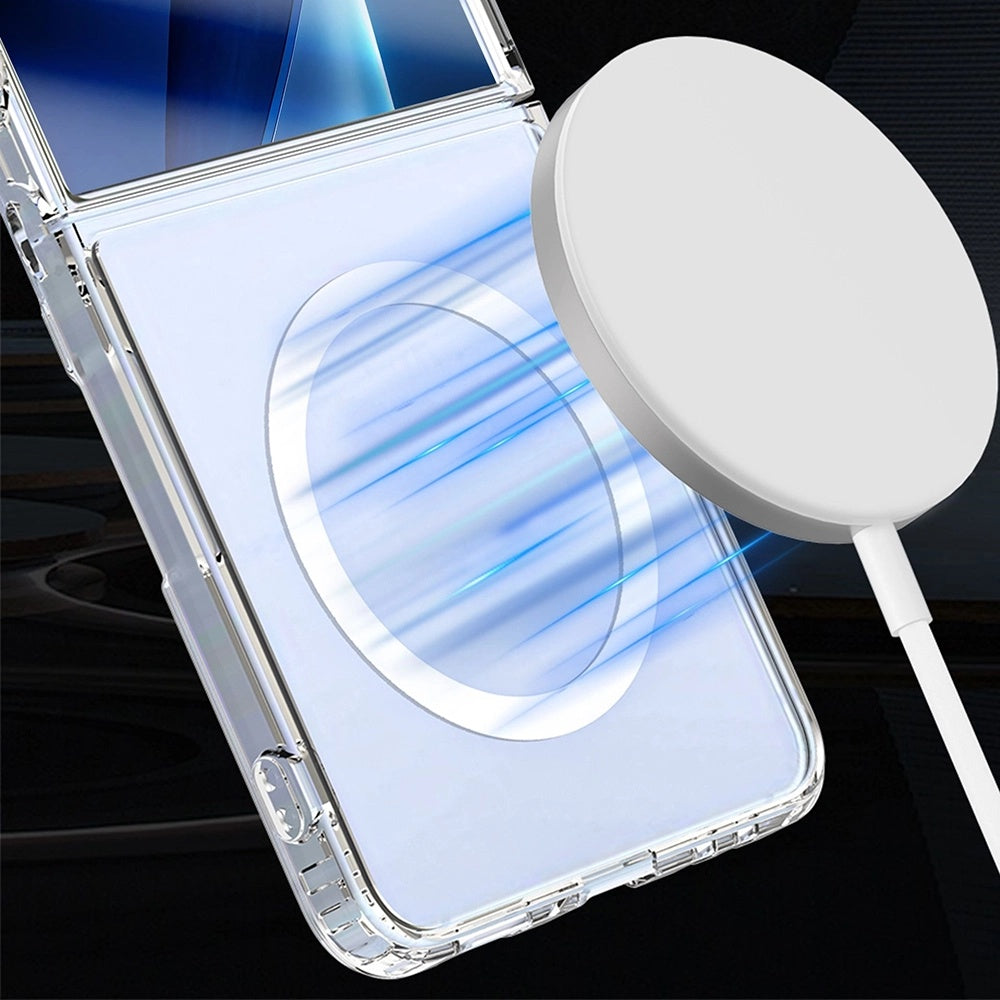 Husa de protectie 3mk Armor MagCase compatibil cu Samsung Galaxy Z Flip7, Transparent
