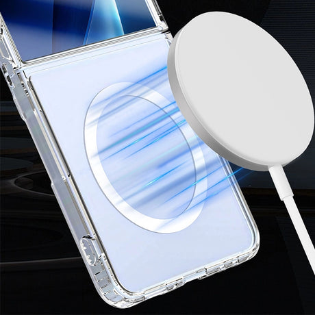 Husa de protectie 3mk Armor MagCase compatibil cu Samsung Galaxy Z Flip7, Transparent