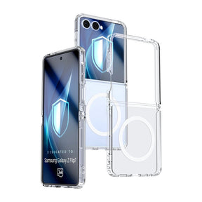 Husa de protectie 3mk Armor MagCase compatibil cu Samsung Galaxy Z Flip7, Transparent
