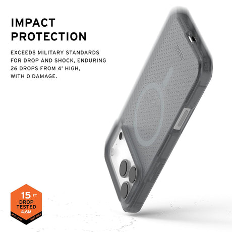 Husa de protectie UAG Dot MagSafe compatibil cu iPhone 17 Pro Max, Ash