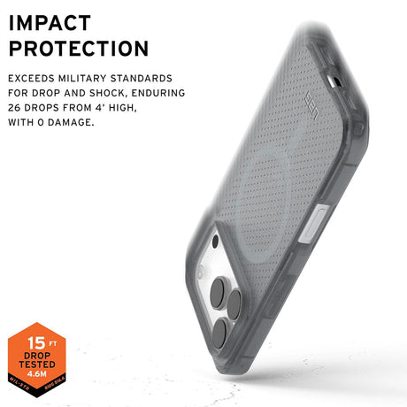 Husa de protectie UAG Dot MagSafe compatibil cu iPhone 17 Pro, Ash