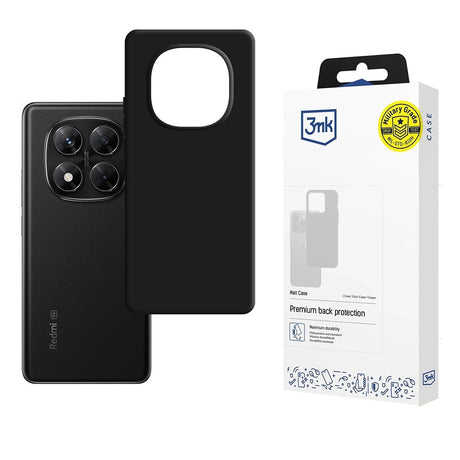 Husa de protectie 3mk Matt compatibil cu Xiaomi Redmi Note 14 Pro 5G / Poco X7, Negru