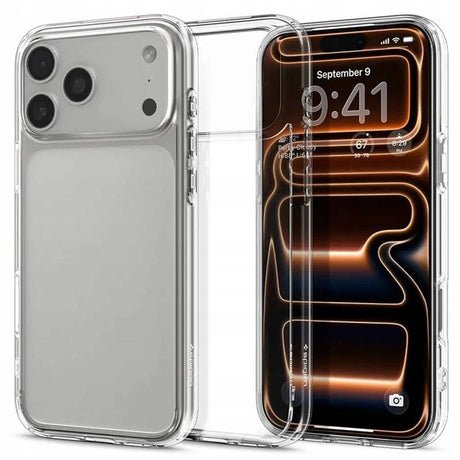 Husa de protectie Spigen Ultra Hybrid (ACS10342) compatibil cu iPhone 17 Pro, Crystal Clear