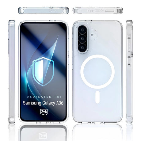 Husa de protectie 3mk Armor MagCase compatibil cu Samsung Galaxy A36 5G, Transparent