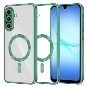 Husa de protectie Techsuit Luxury Crystal MagSafe compatibil cu Samsung Galaxy A17 5G / A17 4G / M17 / F17, Verde Deschis