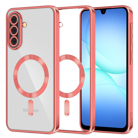 Husa de protectie Techsuit Luxury Crystal MagSafe compatibil cu Samsung Galaxy A17 5G / A17 4G / M17 / F17, Rosu