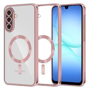Husa de protectie Techsuit Luxury Crystal MagSafe compatibil cu Samsung Galaxy A17 5G / A17 4G / M17 / F17, Roz