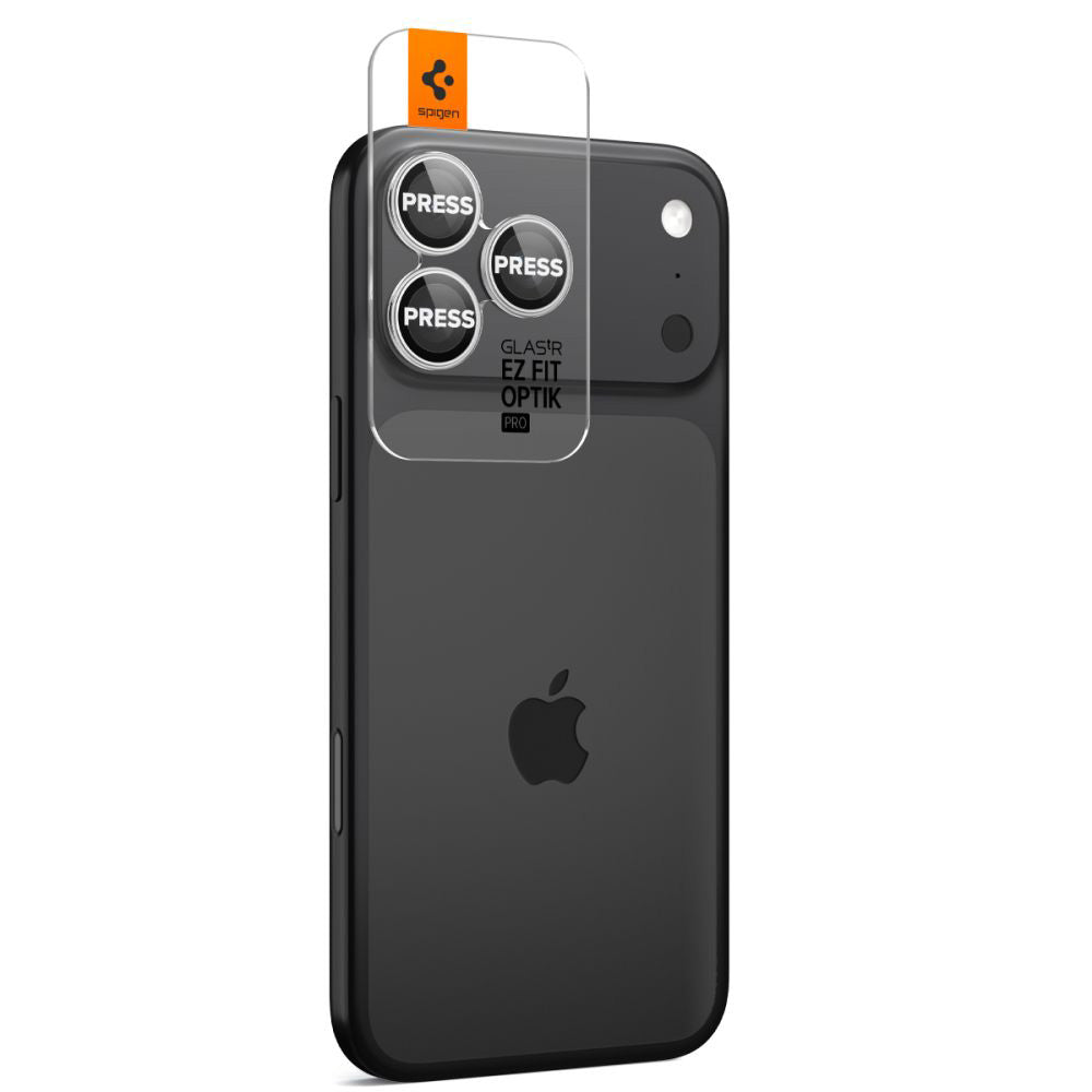 Folie de protectie Spigen compatibil cu iPhone 14 Pro / iPhone 15 Pro / iPhone 16 Pro, Argintiu