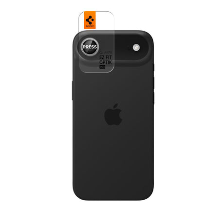 Folie de protectie Spigen (set de 2) Optik.tR EZ Fit Pro Camera Glass (AGL10132) compatibil cu iPhone 17 Air, Argintiu