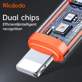 Adaptor Mcdodo Adapter (OT-0510), with Silicone Hook, Aluminium Alloy, Type-C to Lightning, 36W Portable Design, Gri
