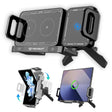 Suport Techsuit Premium with Wireless Charging ModoDock (SW1), for Air Vent, 90° Intelligent Rotation, 15W, Negru