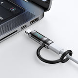 Adaptor Mcdodo Adapter Pigeon Series (OT-2620), with Silicone Hook, Aluminium Alloy, USB-C to USB-C, 240W, Portable Design, Negru